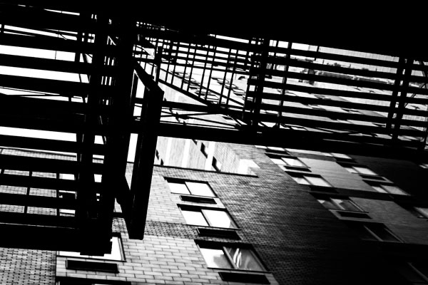 Fire Escape In Contrast