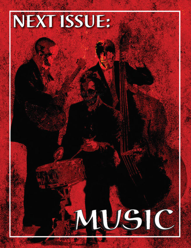 Back page Onder 4. Ad for next issue.